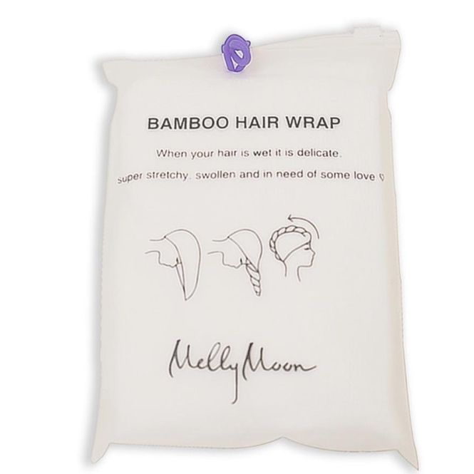 Hovedbilde Bambus hårhåndkle -hvit