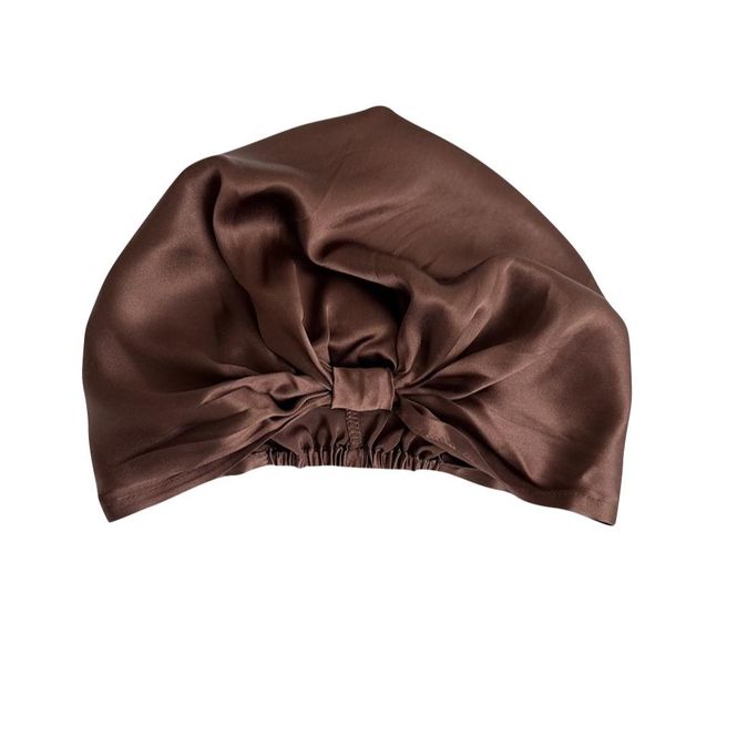 Hovedbilde Sove turban i silke-sjokolade