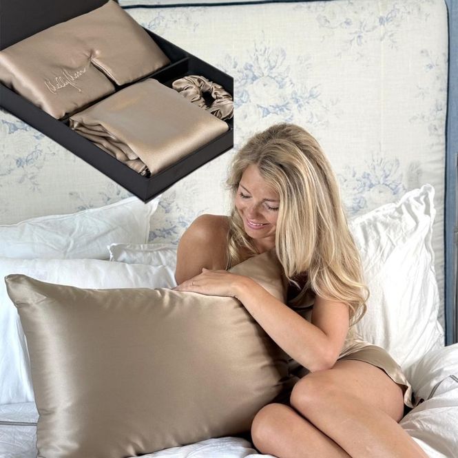 Hovedbilde Gavesett - champagne- pillow