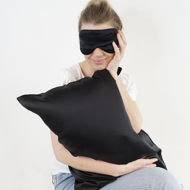 Hovedbilde Putetrekk/Sovemaske - sort